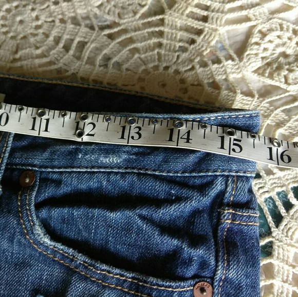 Abercrombie Distressed Demin Jean Mini Skirt - Picture 6 of 6